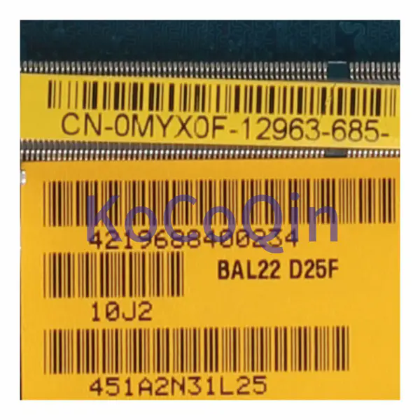 Dell 0MYX0F LA-D804P motherboard