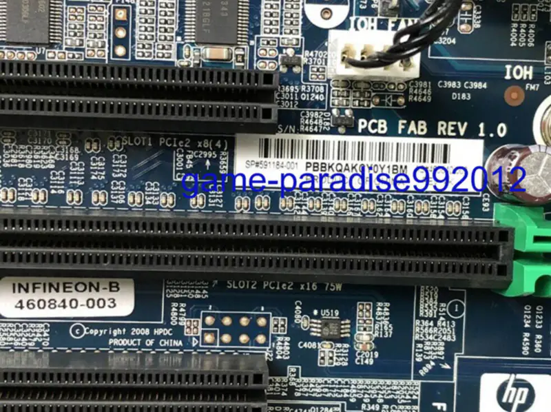 HP 591184-001 motherboard
