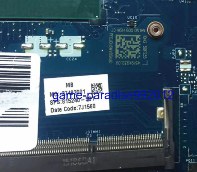 HP 815240-501 motherboard