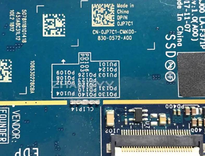 Dell 0JP7C1 motherboard
