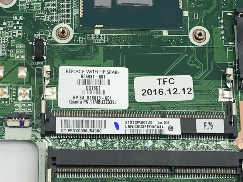 HP EliteOne 705 G2 798973-001 822827-001 AIO Motherboard