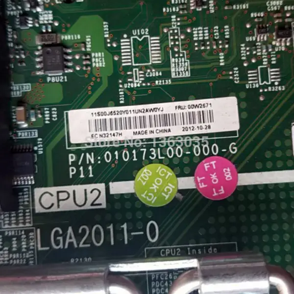 IBM 00W2671 Server Motherboard for x3650M4 Socket LGA2011-0