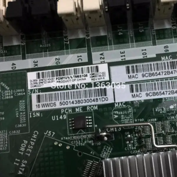 HP 732143-001 732144-001 622217-002 server motherboard for DL380P DL388P Gen8 V2