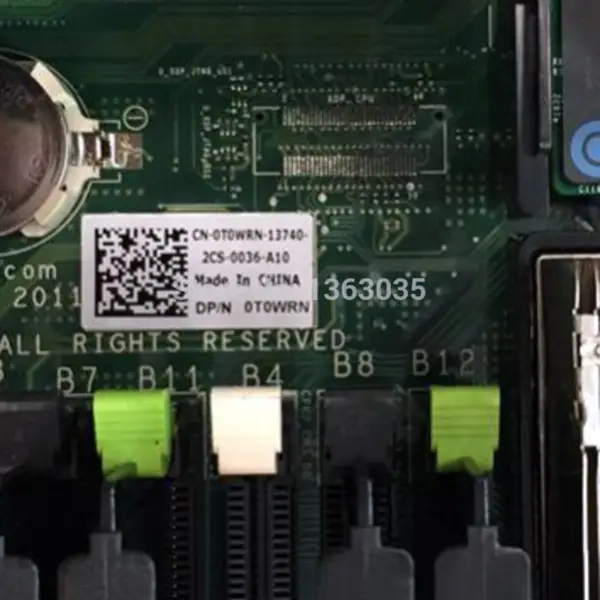 Dell 0T0WRN T0WRN CN-0T0WRN server motherboard for R720 R720XD