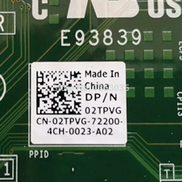 Dell 02TPVG 2TPVG CN-02TPVG workstation motherboard for Precision T7910