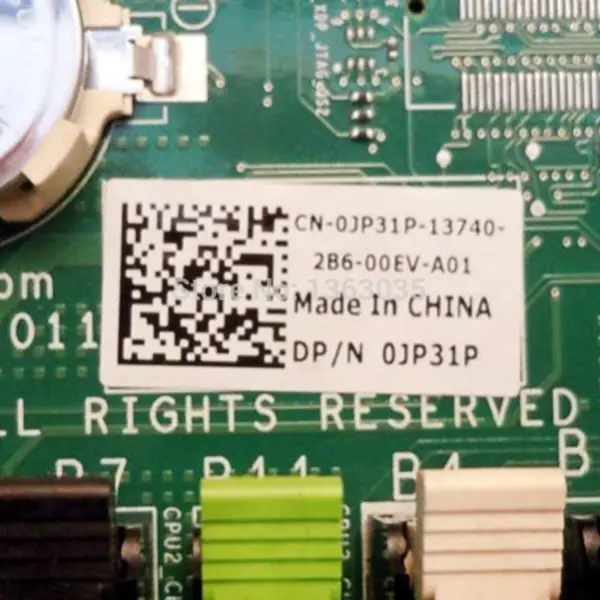 Dell CN-0JP31P 0JP31P Motherboard