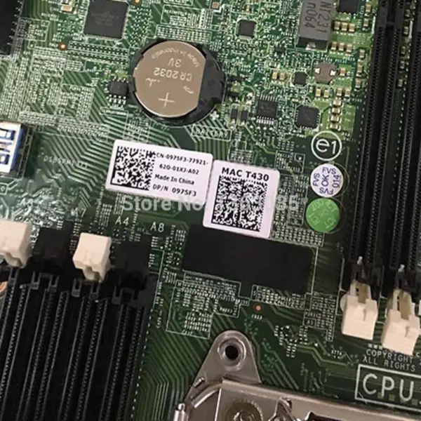 Dell 0975F3 975F3 CN-0975F3 server motherboard for PowerEdge T430