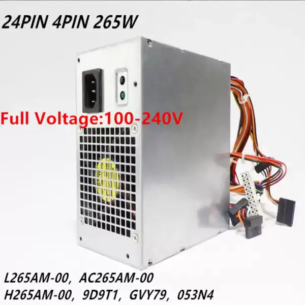 PSU For Dell VOSTRO 260 270 390 265W Power Supply L265AM-00 AC265AM-00 H265AM-00 9D9T1 GVY79 HU275AM-00 L275AM-00