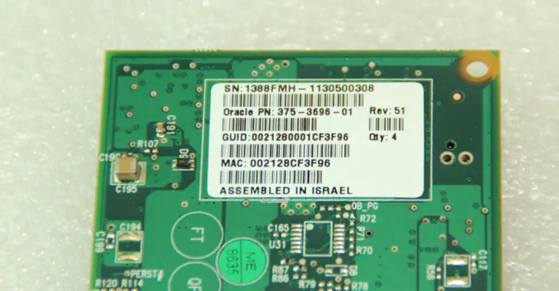 SUN 375-3696-01 X4242A 40GB 4xQDR Infiniband HCA Card motherboard