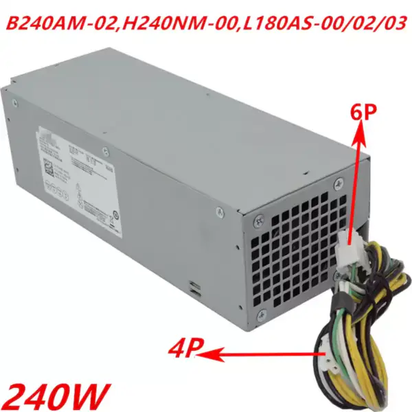 PSU For Dell 3250 3252 3267 3668 3669 3040 3046 3050 5040 7040 6Pin 240W Power Supply B240AM-02 H240NM-00 H240ES-02