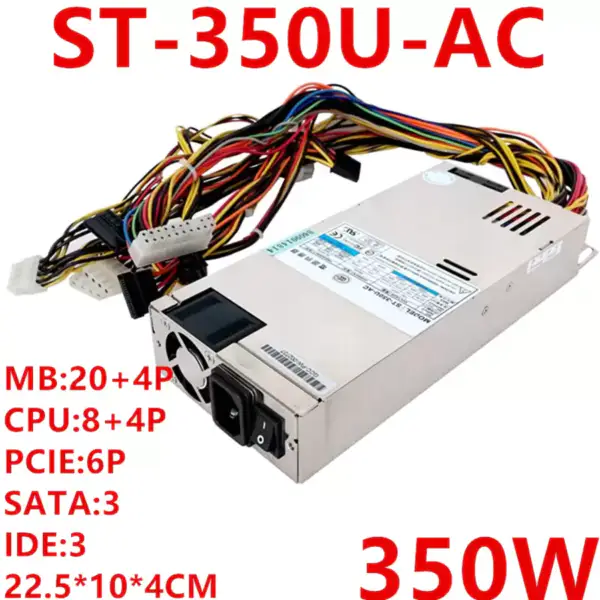 PSU For Seventeam 1U 350W Switching Power Supply ST-350U-AC
