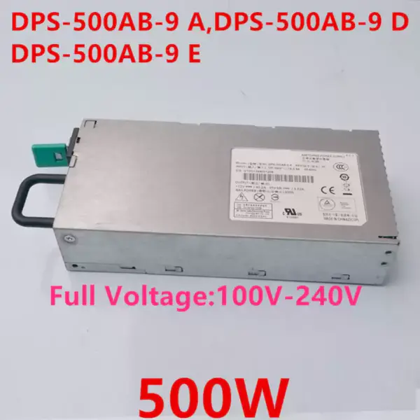PSU For Delta CRPS 500W Switching Power Supply DPS-500AB-9 A DPS-500AB-9 D DPS-500AB-9 E