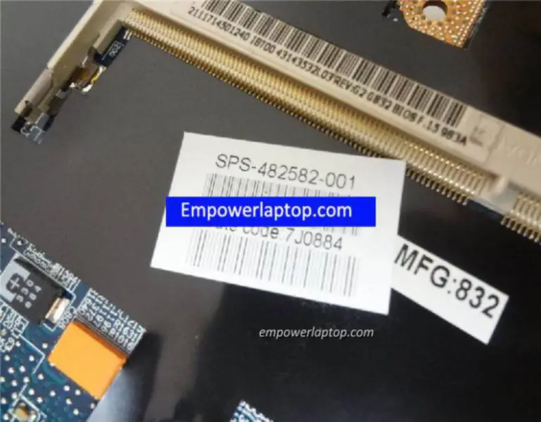 HP 6910p LA-3261P 482582-001 Motherboard