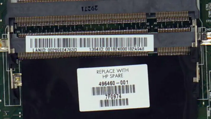 HP HDX16 496460-001 Motherboard