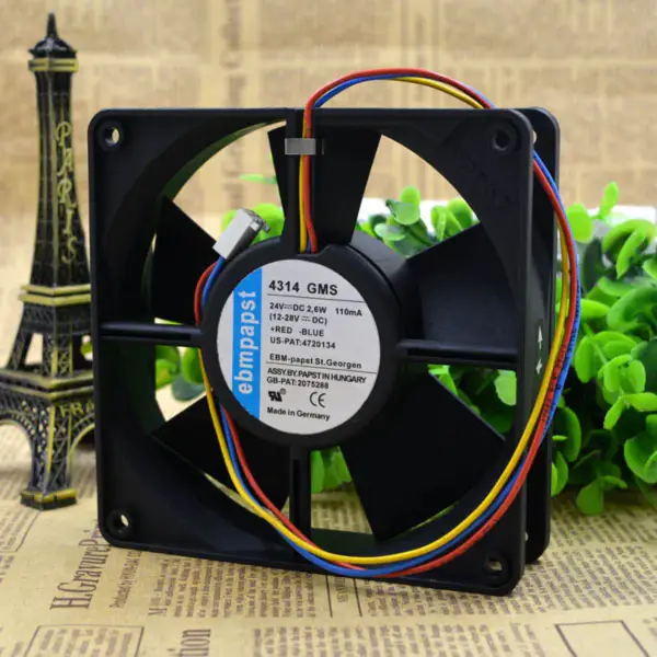 ebmpapst TYP 4314GMS 24V 2.6W 120*120*323-wire fan