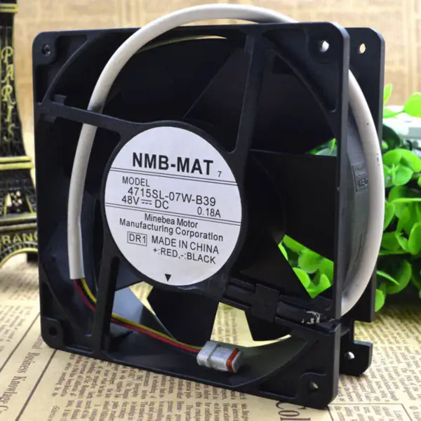NMB 12CM 4715SL-07W-B39 48V 0.18A 3-wire fan