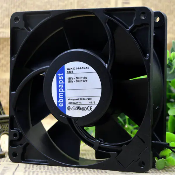 EBMPAPST W2K121-AA15-13 TYP 5908 115V 12738 12.7cm fan