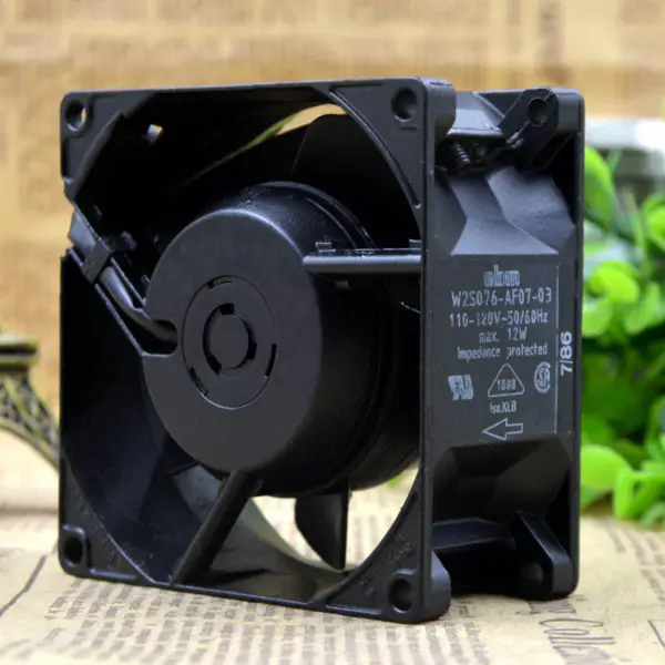 EBM W2S076-AF07-03 8CM 8038 110V 12W fan