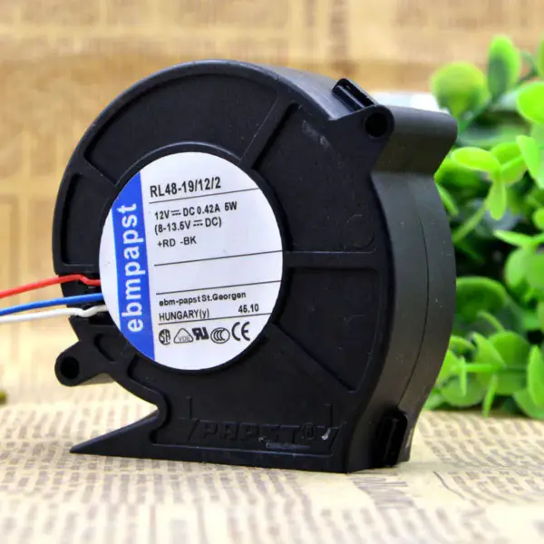EBMPAPST RL48-19/12/2 12V 0.42A 5W 2-wire