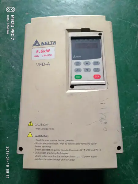 Delta VFD-A series VFD055A43B 380v 5.5kw