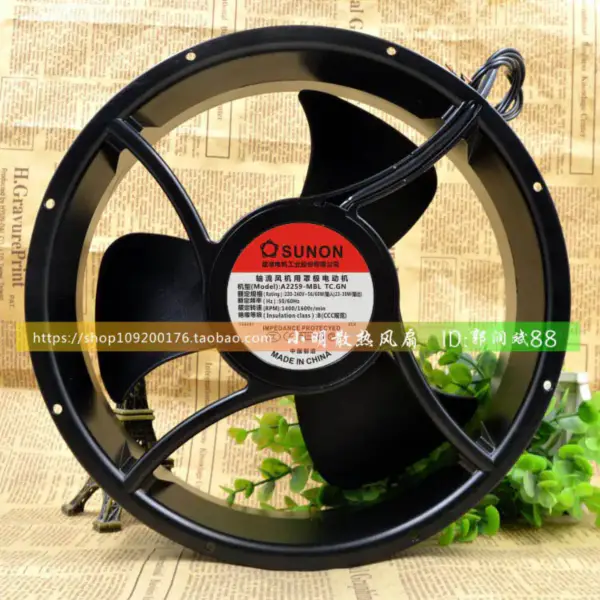 SUNON 25489 AC220V A2259-MBL TC.GN 25.4CM fan