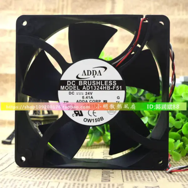 ADDA 12738 24V 0.41A AD1324HB-F51 127*127*38MM fan