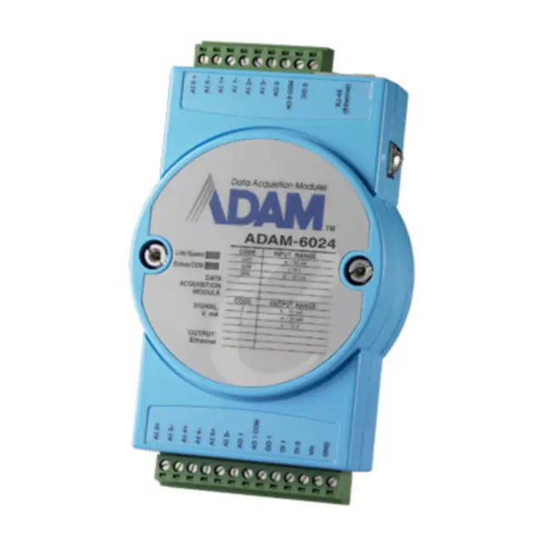 Advantech 12-ch Isolated Universal Input/Output Modbus TCP Module ADAM-6024-A1E IMPORTER
