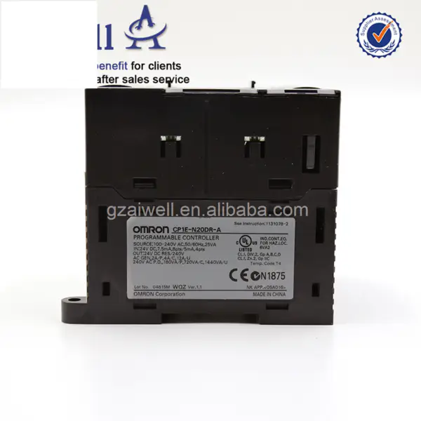 Industrial Omron PLC Programming Controller CP1E-N20DR-A