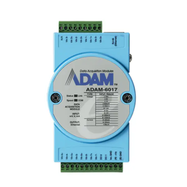 Advantech ADAM-6017-CE Replace By ADAM-6017-D 8-ch Isolated Analog Input Modbus TCP Module with 2-ch DO