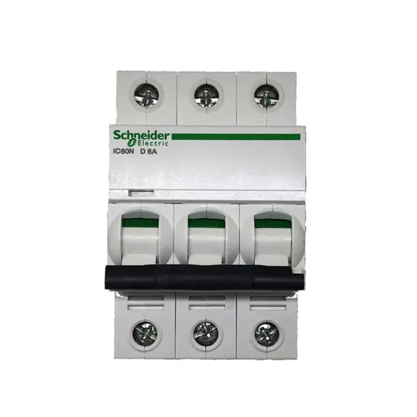 SCHNEIDER ELECTRIC IC60N miniature circuit breaker 3P 6A D curve