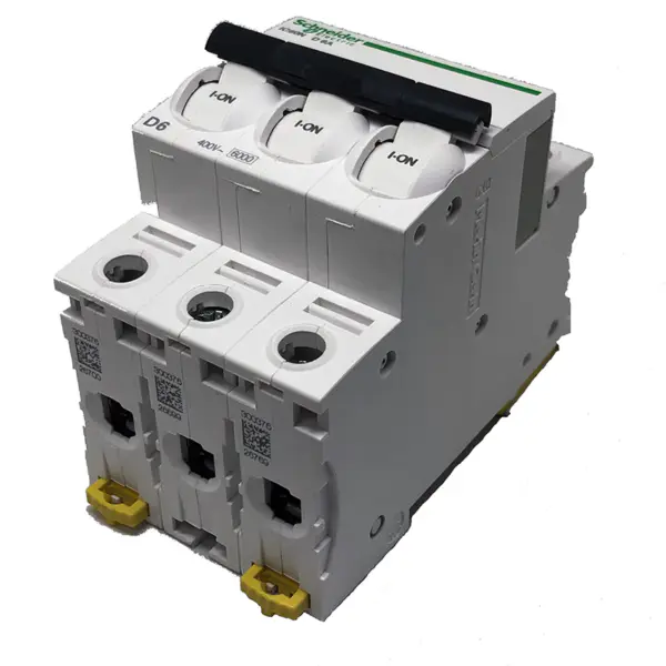SCHNEIDER ELECTRIC IC60N miniature circuit breaker 3P 6A D curve