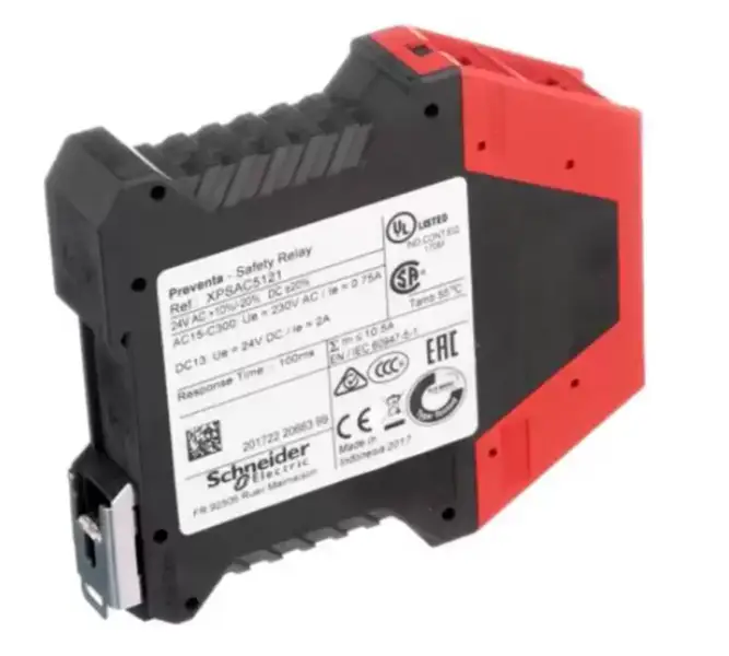 Schneider Monitoring 24V AC DC XPSAC5121 Emergency Stop Safety Relay