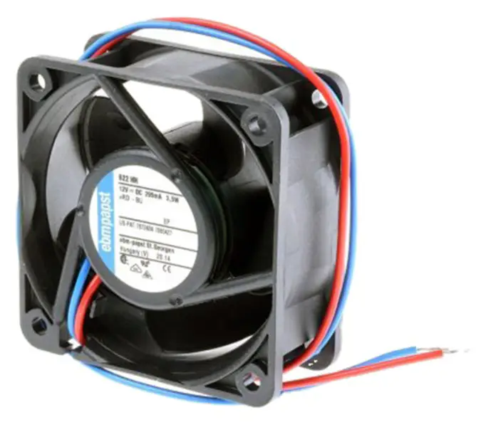 Size 60 x60x 25mm 12 V DC air flow 56m3 / h 8200rpm cooling fan 622HH 12V 0.295A 3.5W inverter fan