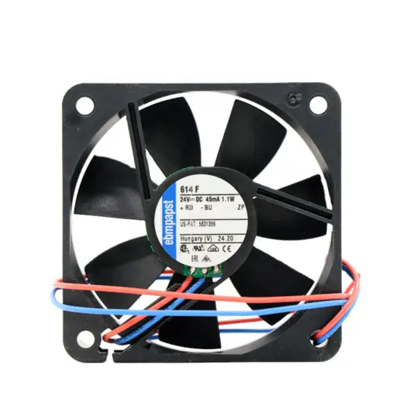 TYP 614F ebmpapst high-end silent cooling fan 24V 1.1W 6015
