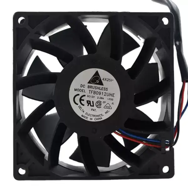 Original New DELTA TFB0912UHE 12V 2.28A 9238 92*92*38mm 4wires Server Axial Cooling Fan