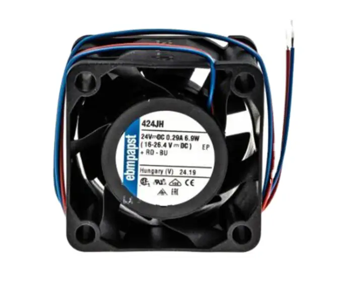 ebmpapst 424JH Axial Fan 40 x 40 x 28mm 24 V DC Air flow 38m3/h 17250rpm Inverter Cooling Fan