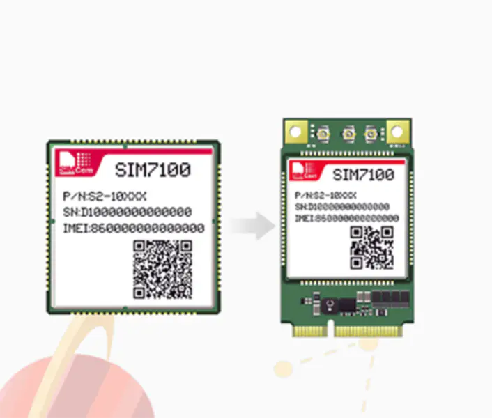 SIMCOM 4G LTE wireless module multi-band LTE /WCDMA/GNSS module for M2M IoT applications SIM7100 SIM7100A SIM7100E SIM7100C