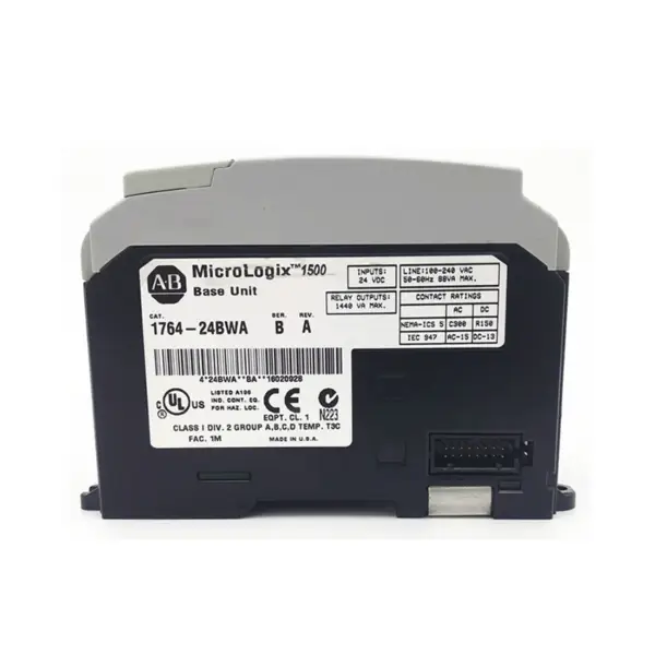 Automation Control Rockwell Micrologix PLC Allen Bradley Micro Logix 1500 24 Ponit Controller 1764-24BWA
