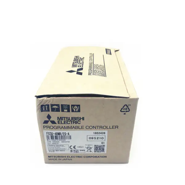 Mitsubishi FX3U Program Control Blow Molding Controller PLC FX3U-48MR-ES-A FX3U-48MR/ES-A For Injection Molding Machine