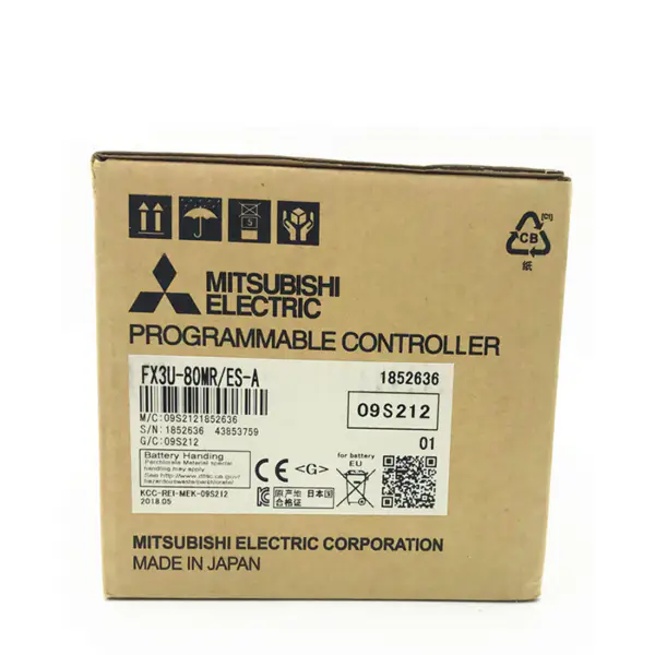 FX 3U 80M FX3U-80MR/ES-A Mitsubishi FX3U 80MR PLC Main Units With 80 I/O