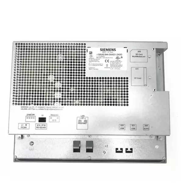 Siemens Simatic MP377 12 Inch HMI Touch Screen Panel 6AV6644-0AA01-2AX0 6AV6 644-0AA01-2AX0 12MB Configuring Memory 65K Colors