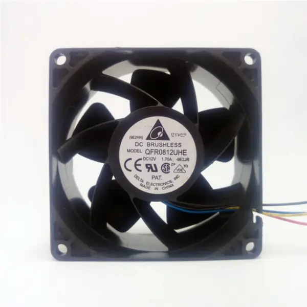 Original Delta fan QFR0812UHE 8CM 12V 1.70A four-wire server fan