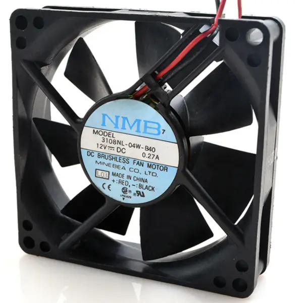 NMB 3108NL-04W-B40 DC 12V 0.19A 80*80*20mm chassis cooling fan