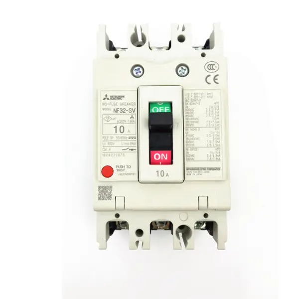 Mitsubishi 3P 10A Motor Protection Circuit Breaker NF32-SV