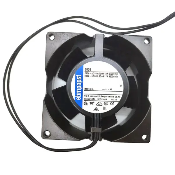 50hz 230V 0.05A 8.5W 2400 1/min 68m3 / h 92*92*38mm ebmpapst 3556 Axial fan