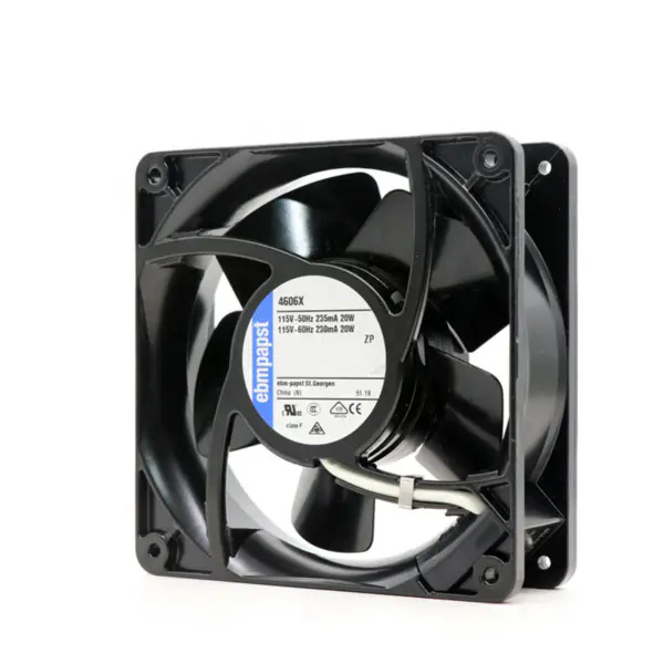 size 119 x 119 x 38mm 115 V AC air flow 180m3 / h 3100rpm 4606X ebmpapst cooling fan