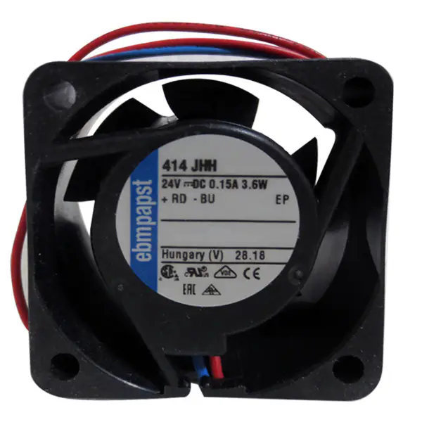 size 40 x 40 x 25.4mm 24 V DC air flow 22m3 / h 11700rpm 414JH ebmpapst cooling fan