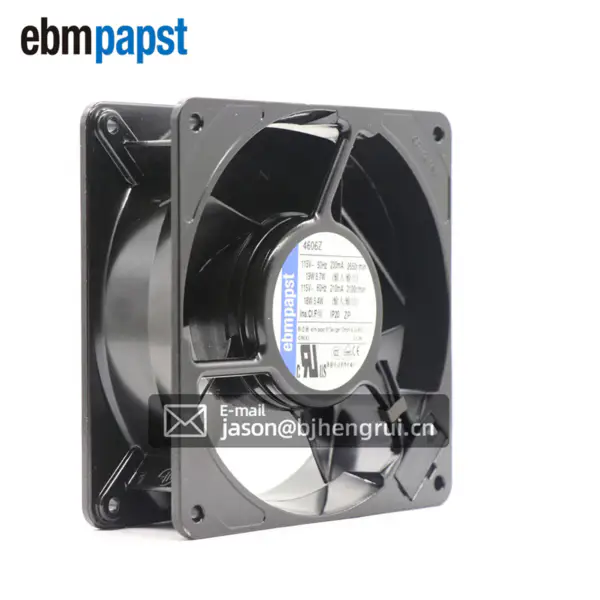 size 120 x 120x 38mm 115 V AC Air flow 180 m3 /h 3100rpm 4606Z ebmpapst cooling fan