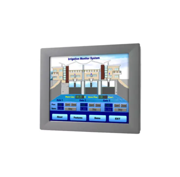 12 Polegadas XGA TFT LED LCD Resistive Touch Screen Monitor IP65 Industrial Monitor
