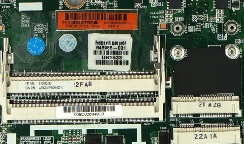HP 646965-001 8560P 6560B QM67 Motherboard